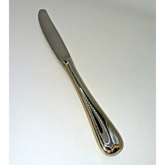 Gorham Golden Ribbon Modern Hollow Stainless Knife Glossy 9*1/8" NOS Discontinue - Picture 8 of 12